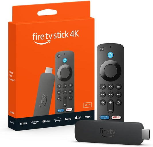 Amazon Fire TV Stick 4K (Newest Model) | AI-powered Fire TV Search | Wi-Fi 6, Stream Over 1.5 Million Movies and Shows