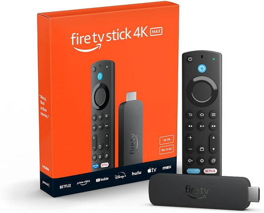 Amazon Fire TV Stick 4K Max Streaming Device (Newest Model) | Supports Wi-Fi 6E | Live TV without Cable or Satellite